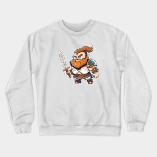 dnd dwarf warrior Crewneck Sweatshirt